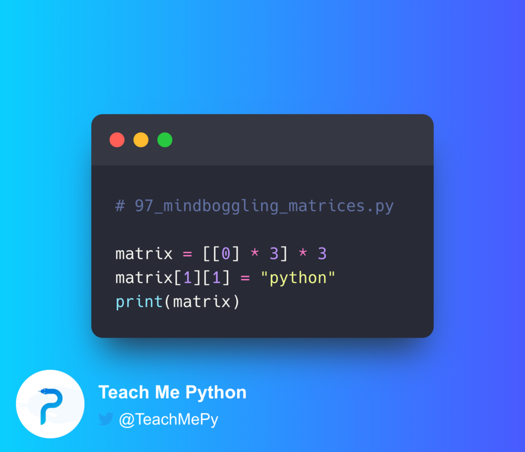 - Teach Me Python